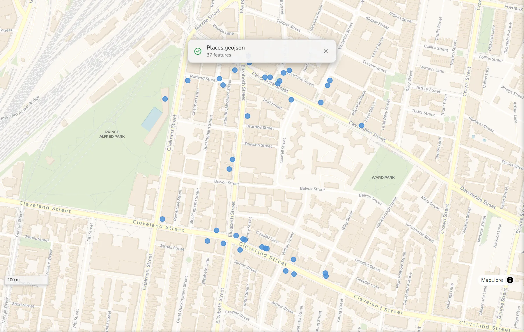 Buffer, before: A layer of cafés, pubs and restaurants.